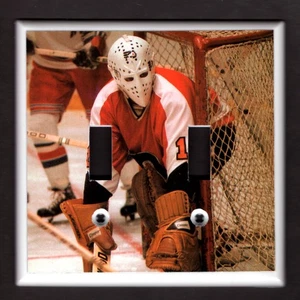 BERNIE PARENT DOUBLE LIGHT SWITCH PLATE PHILADELPHIA FLYERS - Picture 1 of 1