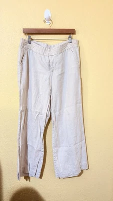 MEXX Mujer Lino Pierna Ancha Plisado Cintura Pantalón EU 42 US 12 Calidad Europea Foto 1 de 4