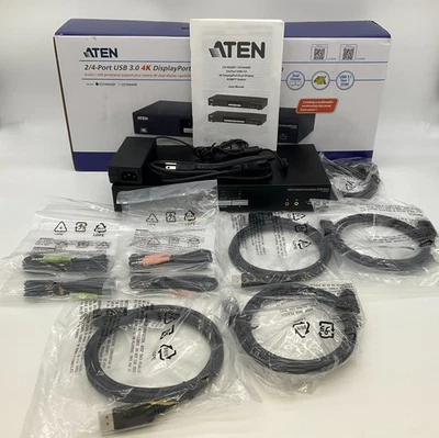 ATEN 2 Port 4K Dual Monitor KVMP Switch DisplayPort USB 3.0 CS1942DP - Image 1 of 4