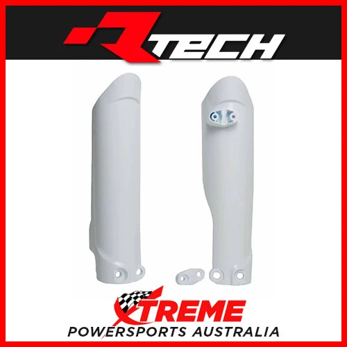 Rtech White Fork Guards Protectors for KTM 65 SX 2019 2020 2021 2022 - Image 1 of 2