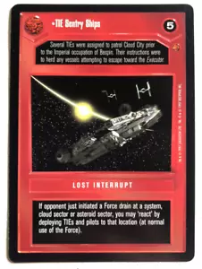 Star Wars CCG TIE Sentry Ships Cloud City DARK SIDE Decipher SWCCG NEAR MINT NM - Bild 1 von 2