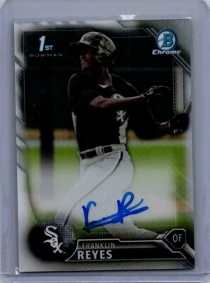 2016 Bowman Chrome #BCAP-FR Franklin Reyes Prospects Autographs Refractor #/499 - Image 1 of 2