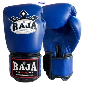 RAJA BOXING gloves Muay Thai MMA training Semi Leather Made in TH Size 10-18 oz - Picture 1 of 31
