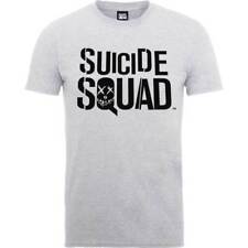 Suicide Squad Logo Grey Mens T-Shirt Film Movie Batman Harley Quinn Official