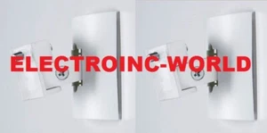 MINT Pair of Genuine Bose White Wall Mount Swivel Brackets for Cube Speakers - Picture 1 of 1