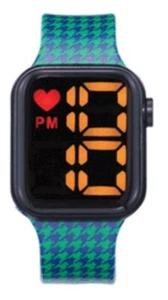Boussivie Holiday Digital Watch - Green and Blue Design - Picture 1 of 1
