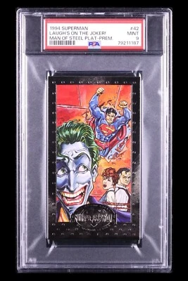 1994 🏗️ Skybox Superman Man of Steel Serie Platino Prem. Ed., #42, PSA-9 Foto 1 de 3