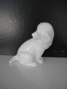 ROYAL DOULTON IMAGES OF NATURE FAITHFUL HN 4514 DOG PUPPY WHITE BONE CHINA - Picture 1 of 7