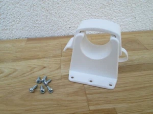 Sieger Ersatzteil  für Klapptisch  Lager mit Bügel  für Rohr 38 mm  Weiss Garten - Bild 1 von 3