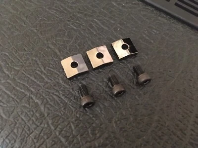 GENERIC PART Bloyd Rose morsetti e bulloni per chitarra con blocco nichel nero Cosmo SPEDIZIONE GRATUITA