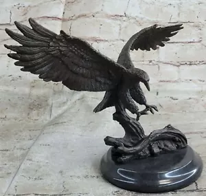Bronzeskulptur Statue Deko Tierwelt Amerikanischer Weißkopfseeadler Heißguss detailliert Geschenk - Bild 1 von 7