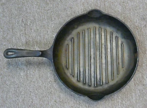 Wagner 1891 Original Cast Iron Grill Skillet 11 3/8" - Picture 1 of 7