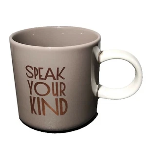 Tazza da caffè Starbucks Coffee Speak Your Kind 2017 12 FL OZ tazza stampa oro - Foto 1 di 12