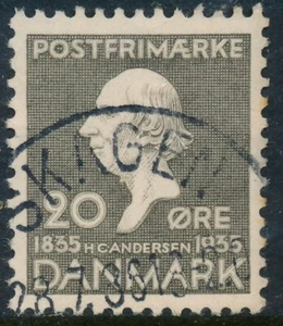 Denmark Scott 250/AFA 227, 20ø grey H.C.Andersen, VF fresh used nice Cancel - Picture 1 of 1