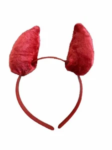 Lindo Sexy Cuernos de Diablo Diadema Roja Disfraz de Halloween Juegos con disfraces Terciopelo Leer - Imagen 1 de 2