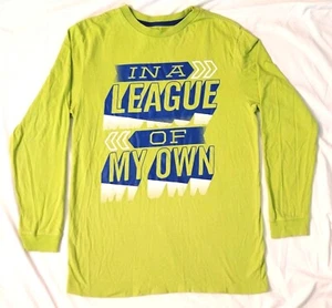 Old Navy Boys XL(14-16) "I'm In A League Of My Own" Graphic Long-Sleeve T-Shirt - Picture 1 of 5