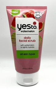 Yes to Watermelon Daily Facial Scrub All Skin Types 4 oz/118 ml Lightly Hydrates - Picture 1 of 2