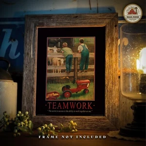 Cartel motivacional Farmall Case IH tractor impresión artística pedal juguetes decoración viernes - Imagen 1 de 8