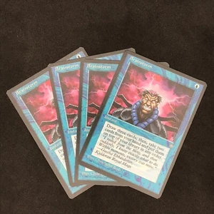 Playset 4x 1995 Magic The Gathering Ice Age Brainstorm MTG - Picture 1 of 7