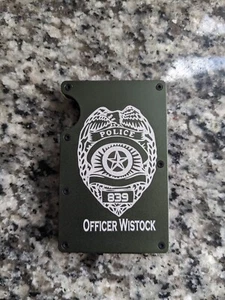 Custom Badge Wallet, Engraved Personalized  - Picture 1 of 6