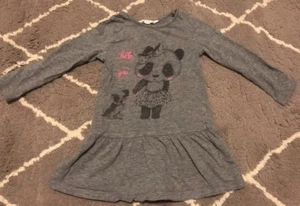H&M Girl Shirt Toddler 18-24 Months Panda Jersey Material - Picture 1 of 5