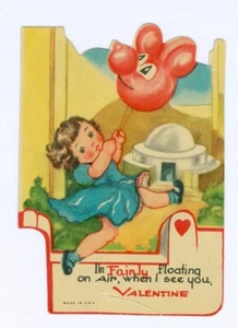 Tarjeta de San Valentín de Colección Estoy bastante flotando en el aire cuando te veo hecha en EE. UU. - Imagen 1 de 2