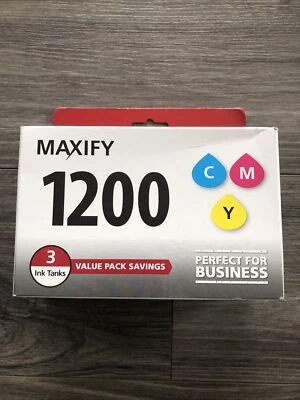 Canon PGI-1200CMY Original Ink Cartridge Cyan Magenta Yellow 9232B005 - Image 1 of 4