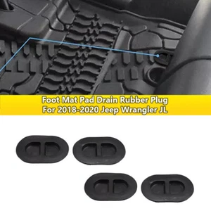 Tapón de goma de drenaje para alfombrilla de pie 4 piezas apto para Jeep Wrangler JL 2018-2020 - Imagen 1 de 1
