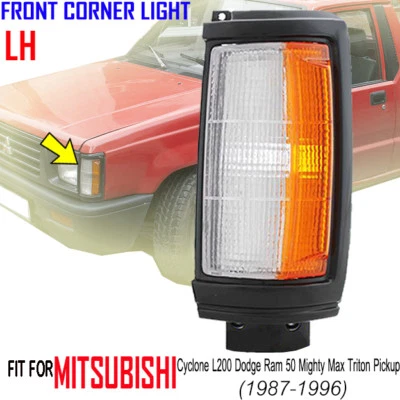 Luces de esquina delanteras izquierda para Mitsubishi L200 Dodge Ram50 Clot Mighty Max Strada  Foto 1 de 3