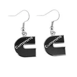Cummins эмблема падение серьги женщин ювелирных изделий логотип кольцо гвоздики серьги дизельное оборудование - Изображение 1 из 2