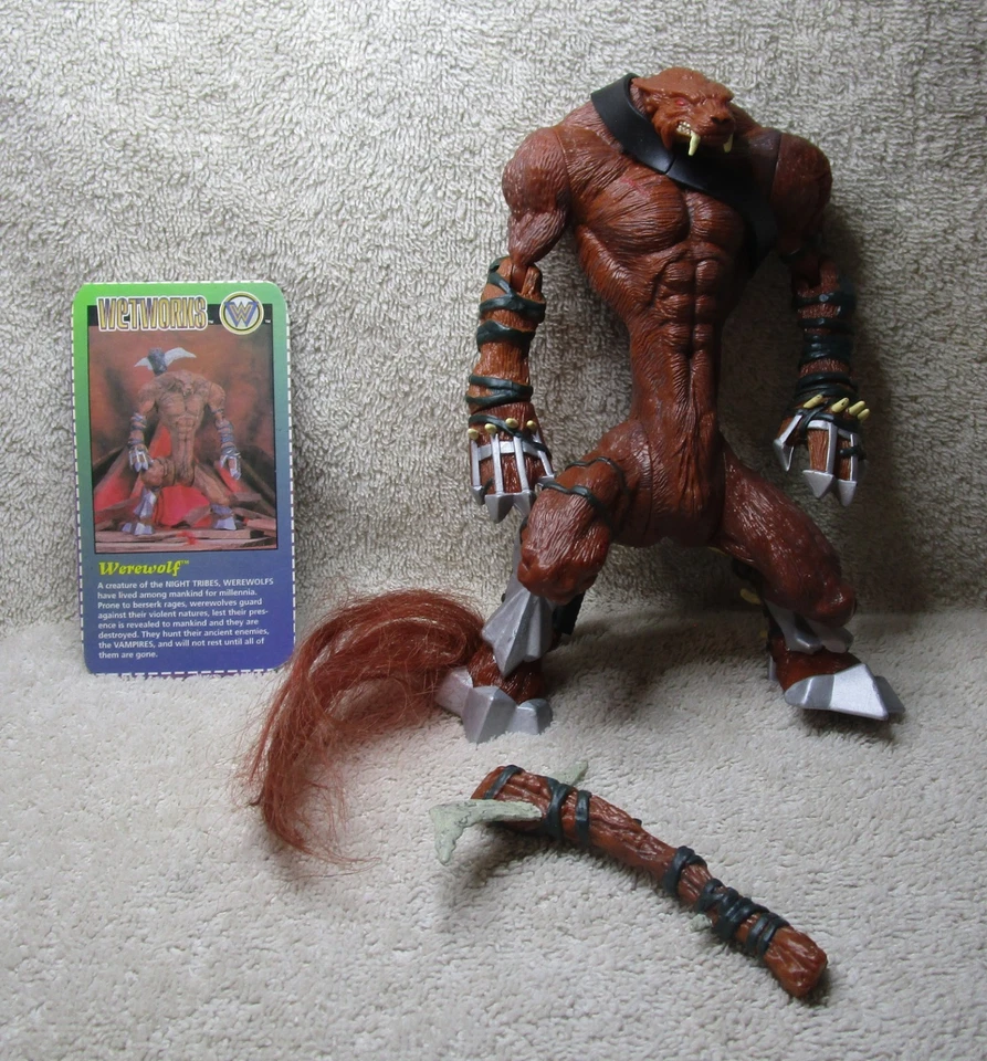 McFarlane Wetworks 1995 cómic hombre lobo figura suelta y completa y accesorios Foto 1 de 4
