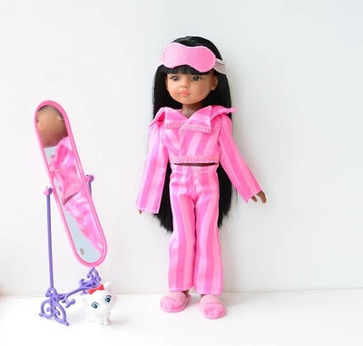 13 英寸娃娃娃娃衣服:Paola Reina、Les Chieries、粉红色睡衣套装 — 第 1/4 张图片