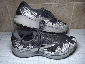 Brooks Ghost 14 “I Run NYC” Limited Edition Black Silver Women’s Sz 9.5 - Picture 1 of 9