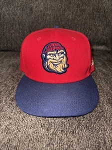 williamsport crosscutters Bearded Lumberjack Man Hat Cap 7 5/8 Minor League - Picture 1 of 4