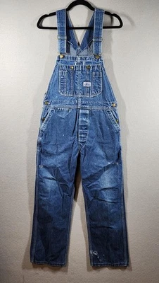Mono vaquero Big Smith vintage para hombre 38x30 babero carpintero ropa de trabajo desgastado Foto 1 de 4
