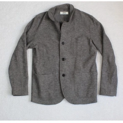 Buck Mason Felted Chore Coat Mens Medium Gray Merino Wool Jacket Workwear - Image 1 of 4