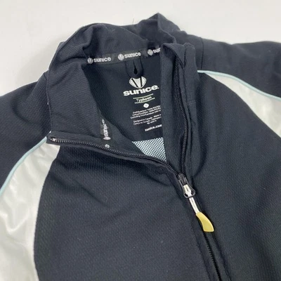 Chaqueta Sunice Typhoon Mujer Pequeña Negra Blanca Cuarto Cremallera Golf Pullover Capa Foto 1 de 4