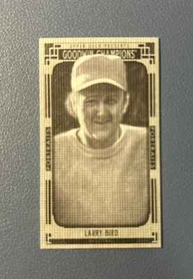 2015 Goodwin Champions Black and White Portraits Canvas Minis /99 LARRY BIRD HOF - Image 1 of 3