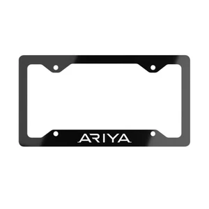 Marco de matrícula Nissan Ariya - metal aluminio negro, apto para SUV eléctrico - Imagen 1 de 3