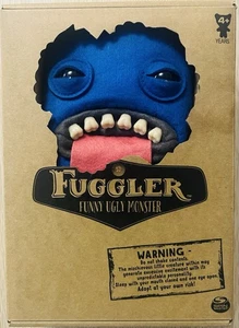 Juguete suave de fieltro azul Fuggler divertido monstruo feo Oogah Boogah. Nuevo en caja original - Imagen 1 de 10