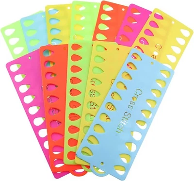 Paquete de 12 organizadores de hilo de bordar, suministros de punto de cruz multicolor  Foto 1 de 4