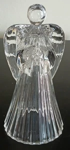 Candelabro ángel de vidrio transparente 6,77" de alto - Imagen 1 de 20