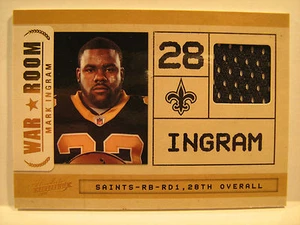 2011 Panini #33 Mark Ingram War Room AUTHENTIC WORN/USED [b4b15] - Bild 1 von 1
