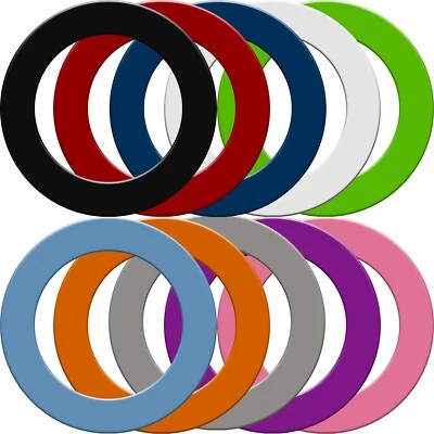 Dartboard Surround Heavy Duty Plain Dart Board Rubber Ring Designa 10 Colours - Image 1 of 2