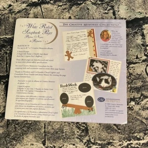 Creative Memories 7x7 White RULED Scrapbook Pages 2002 Old Style RCM-7R - Picture 1 of 6