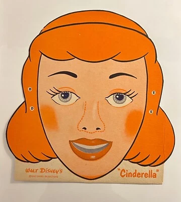 MASCARILLA CAJA CEREAL WHEATIES CENICIENTA DE WALT DISNEY 1950-51 Foto 1 de 4