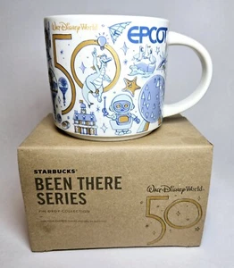 NEW Starbucks EPCOT Mug Disney 50th Anniversary Been There Series Pin Drop 14oz - Picture 1 of 13