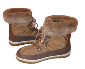 Mukluks Womens Coffee Brown Ankle Winter Boots Size 9 New without a Box - Picture 1 of 7