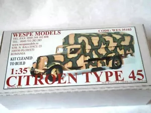 CITROEN TIPO 45 Avispa Modelos 1:35 ESCALA - Kit de Resina 35103 - Imagen 1 de 1