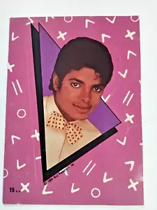 1984 Topps Michael Jackson 1st Edition Rookie RC Sticker Red Puzzle Low Grade - Picture 1 of 13